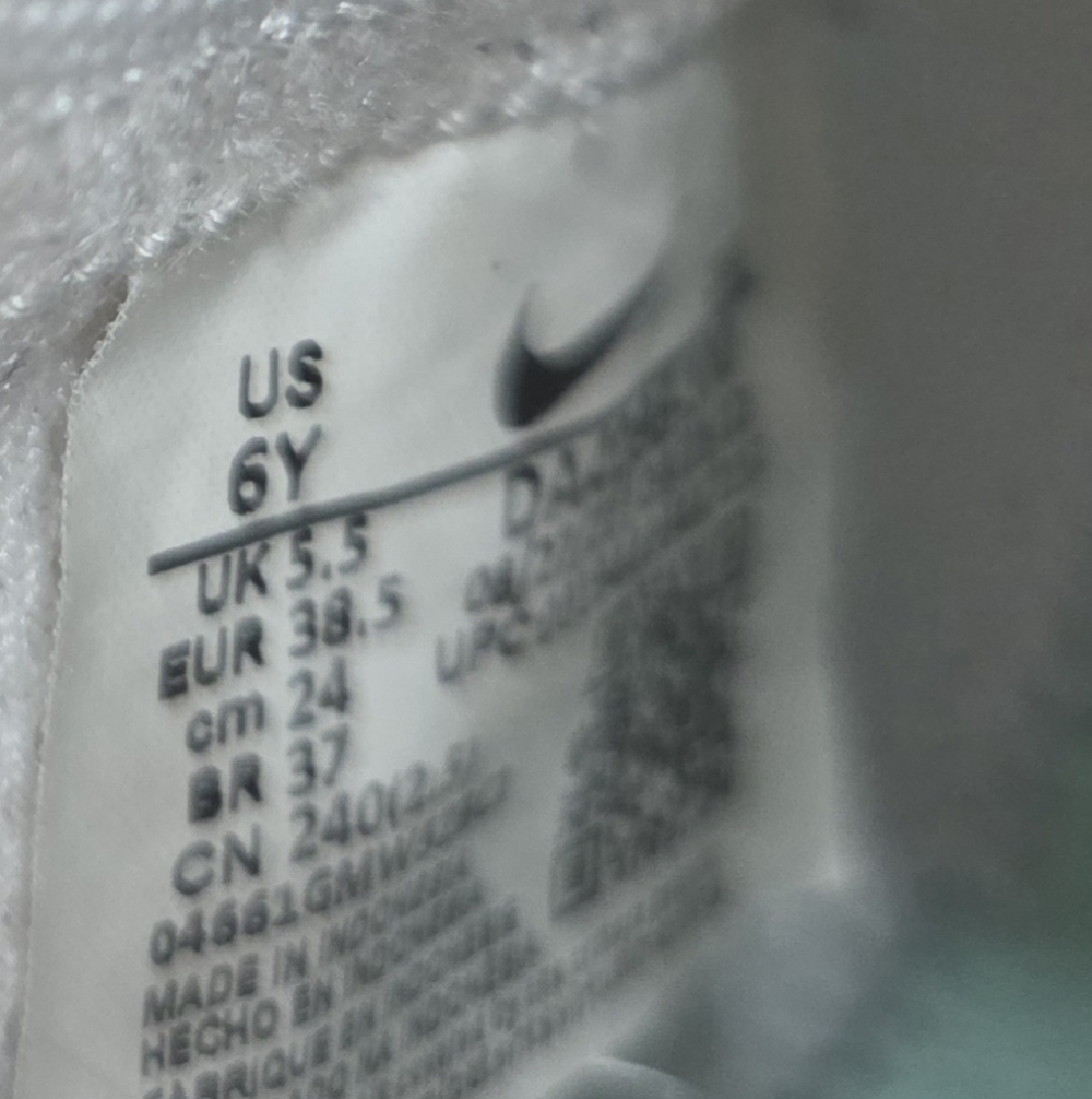 Nike Blazer Mid White Black Leather High Top Sneakers Youth‎ 6Y Unisex - Picture 11 of 11